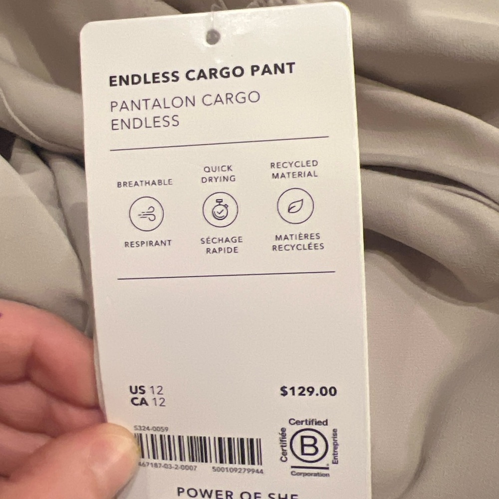 Athleta Endless Cargo Pant — brand new with tags attached. - Picture 3 of 3